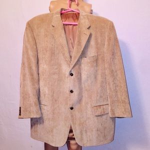 Mens Corduroy beige jacket 48R